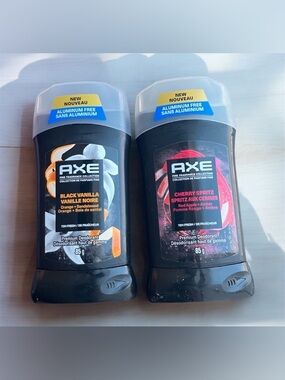 NEW AXE Fine Fragrance Deodorant Stick Black Vanilla & Cherry Spritz Set of 2